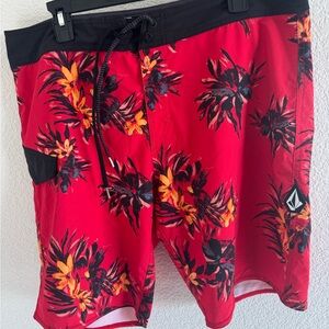 Volcom Men's Tropical Red Board Shorts